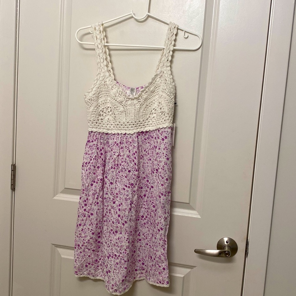 NWT crochet floral dress